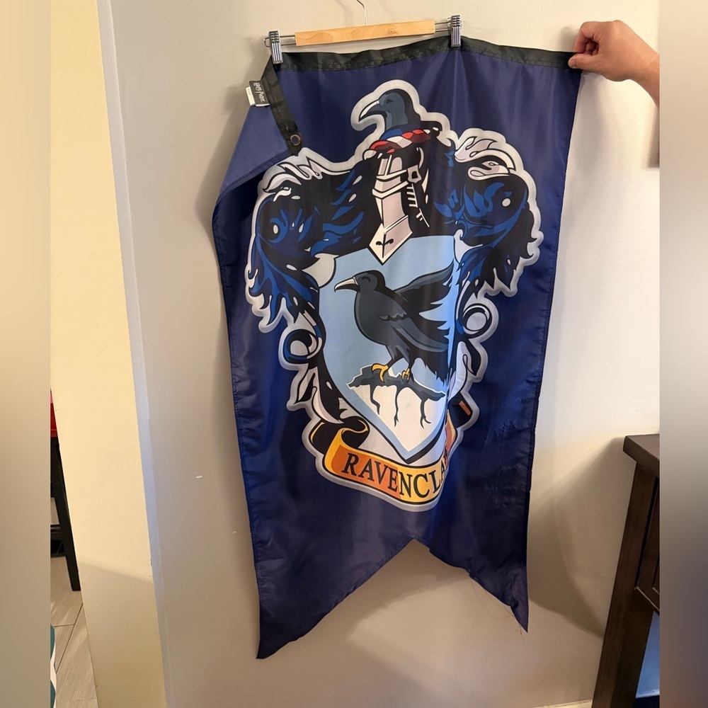 Harry Potter Ravenclaw Banner Flag Wall Decor Calhoun Blue House Crest Hanging